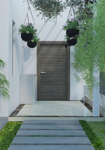  Cửa gỗ công nghiệp 1 cánh thông phòng tại biệt thự Nine South Nam Sài Gòn