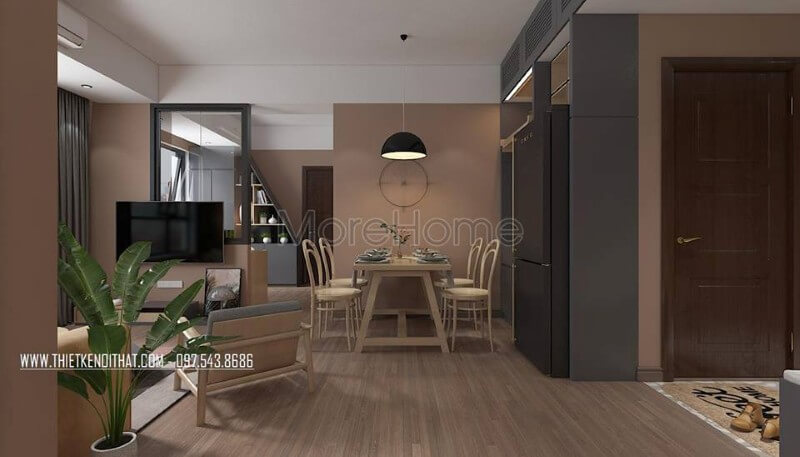 Thiết kế nội thất phòng ăn hiện đại đẹp